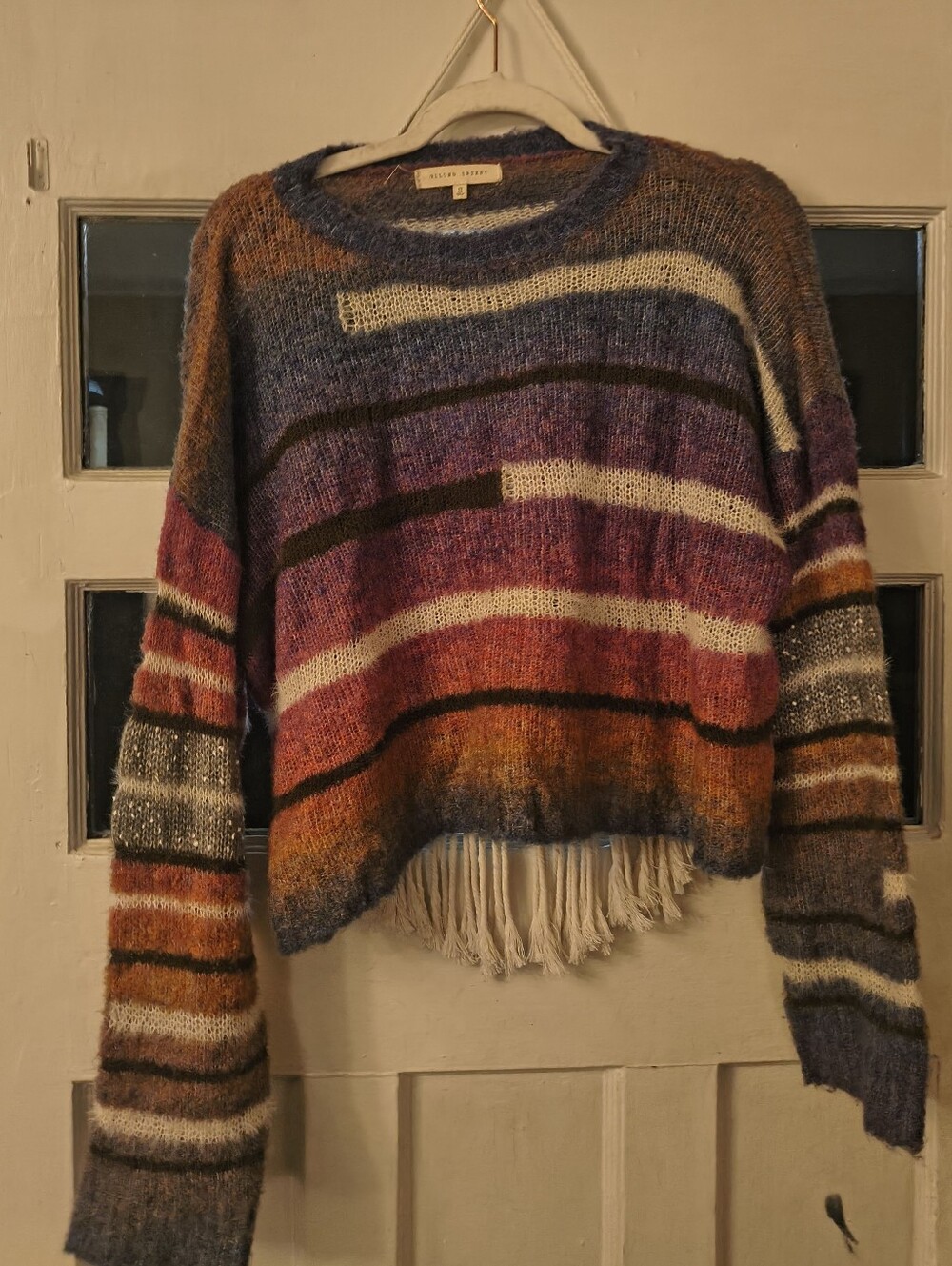 Gilded Intent Colorful Knit Sweater Size Small